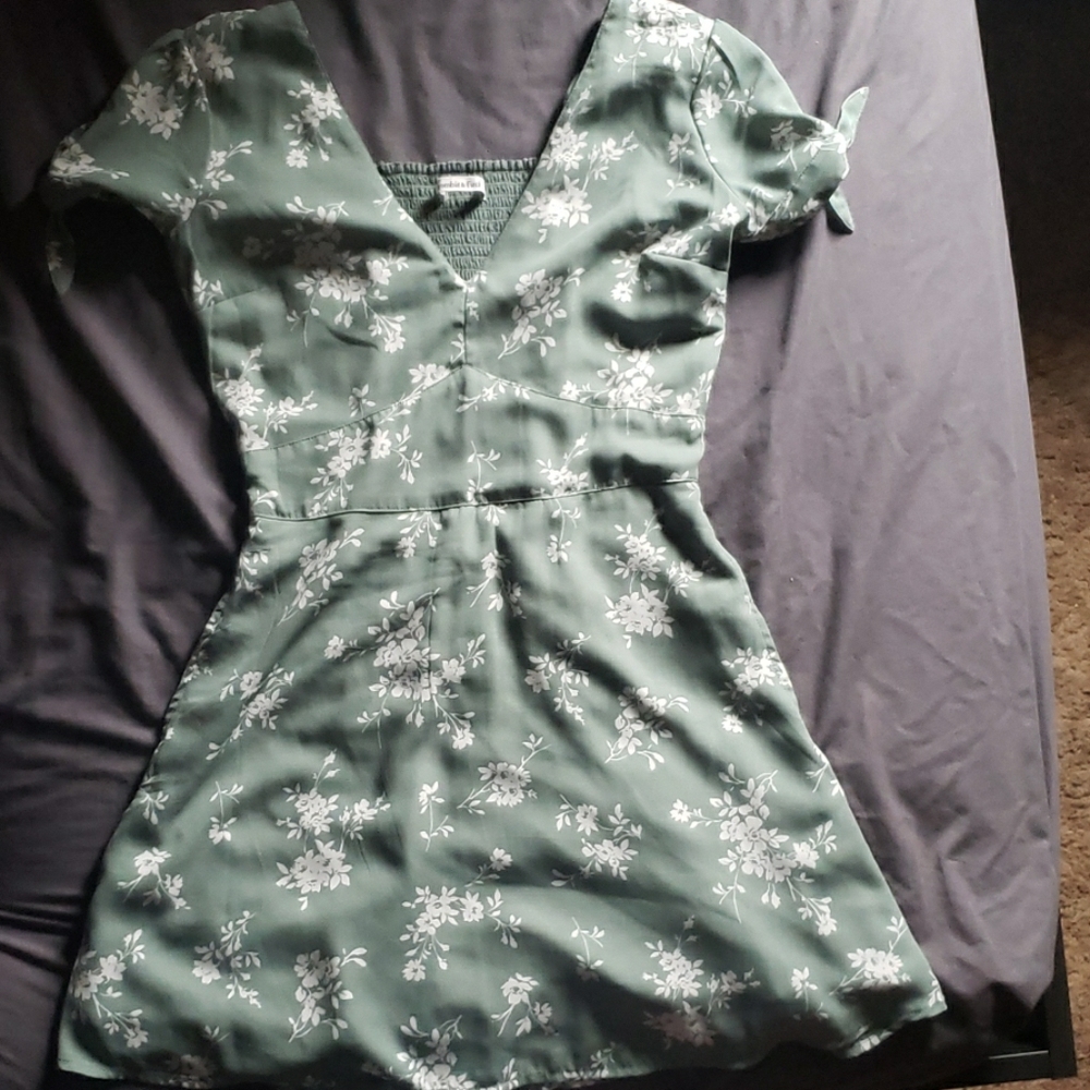 Abercrombie & Fitch tie-Sleeve Mini Dress